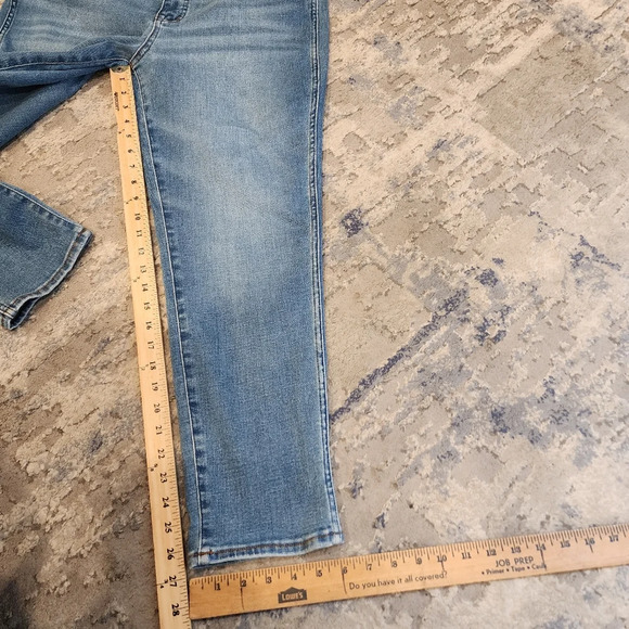 Madewell Mid-Rise Stovepipe Jeans stretch denim women's size 32 or 14. - Picture 9 of 16